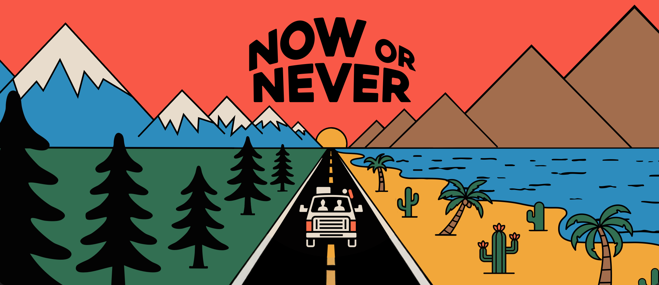 Now or Never van illustration